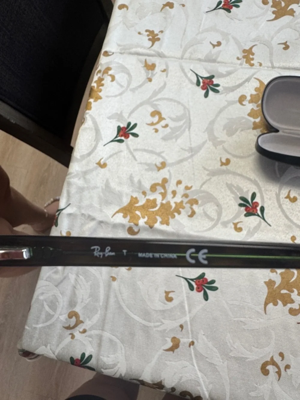 Ray-Ban Black and Tortoise Rectangular Women's Optical Glasses